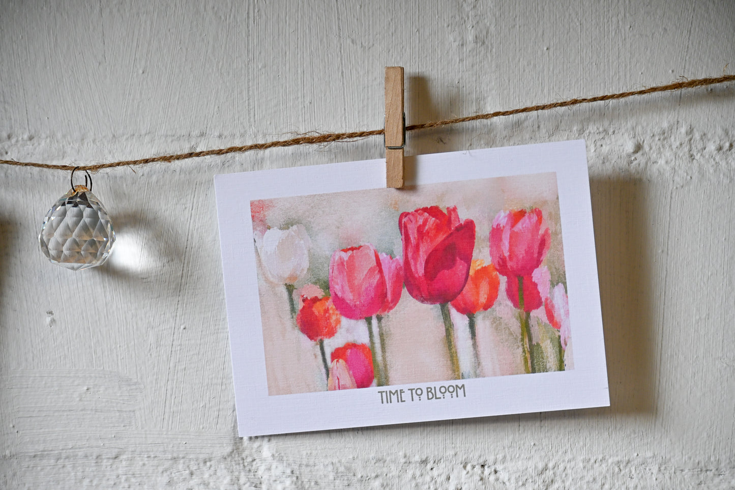 Postkarte Time to bloom